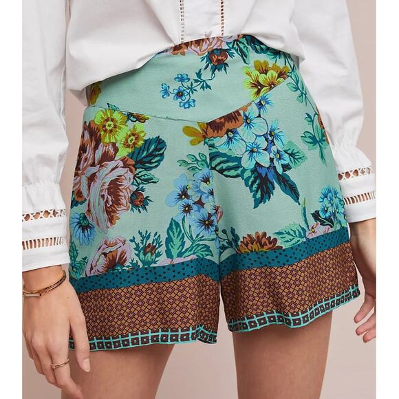 Maeve by Anthropologie Floral High Rise Shorts Women’s Size 6 - Picture 1 of 7